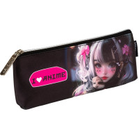 Пенал-косметичка 1 отделение кожзам (deVente) I Love Anime 210x80x35мм арт.7026513