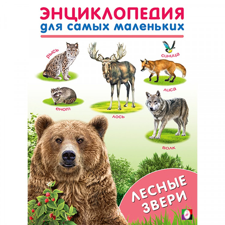 Энциклопедия для самых маленьких А5 Лесные звери (Фламинго) арт.31909