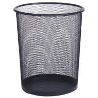 Корзина д/мусора металлическая 10л deVente черная арт.4106104 (Ст.24)