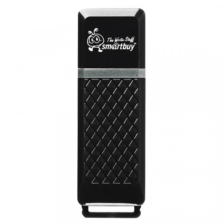 Флеш диск 8GB USB 2.0 Smartbuy Quartz series SB8GBQZ-K, черный