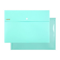 Папка-конверт на кнопке А4 (230*320) 350мкм deVENTE Pastel бирюзовый арт.3071852 (Ст.)