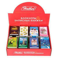 Блокнот А7 мягкая обложка скоба48 листов (Hatber) ассорти клетка арт.48Б7В1