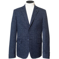 Пиджак для мальчика (Van Cliff) Эрни неви приталенный силуэт арт.А91053 р.42/158 цвет синий