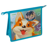 Папка школьная для тетрадей А5 на молнии (deVENTE) Hey Corgi арт. 8056380