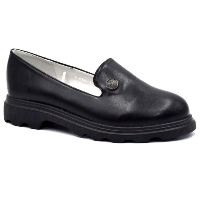 Туфли для девочки (TOM.MIKI) черный верх-искусственная кожа подкладка-натуральная кожа размерный ряд 33-37 арт.B-9388-A