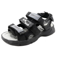 Сандалии для мальчика (М+Д) черные верх-искусственная кожа подкладка-искусственная кожа размерный ряд 32-37 арт.RC71_2444-1