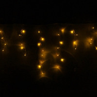 Гирлянда электрическая уличная занавес Бахрома 5*0,4/0,6м 180LED цвет желтый (светлый провод) 8режимов арт.196-136