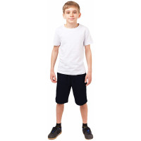 Шорты спортивные для мальчика арт.028_СБ размер 30/122-46/170 цвет черный