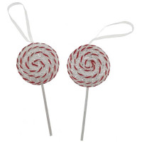 Украшение декор.подвеска фигурка "Леденец" 11,7см 02шт/наб. арт.91010