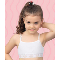 Топ для девочки подростковый арт.4467/4 размер 34/134-140 цвет белый 100% х/б