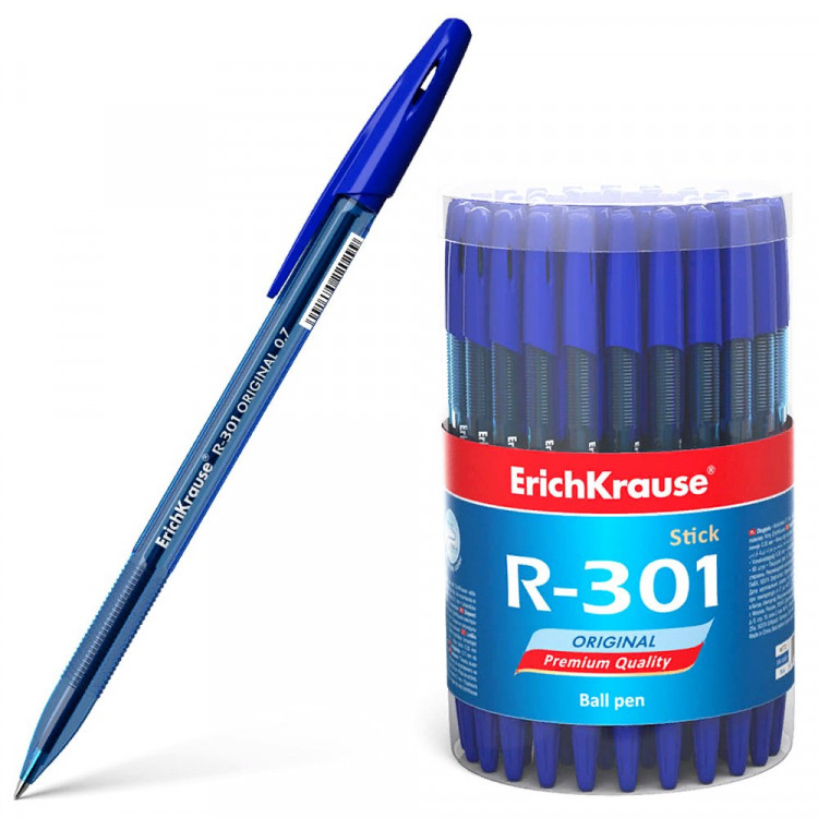 Ручка шар. проз.корп. (ErichKrause) R-30 Original синий, 0,7мм арт.46772 (Ст.60)