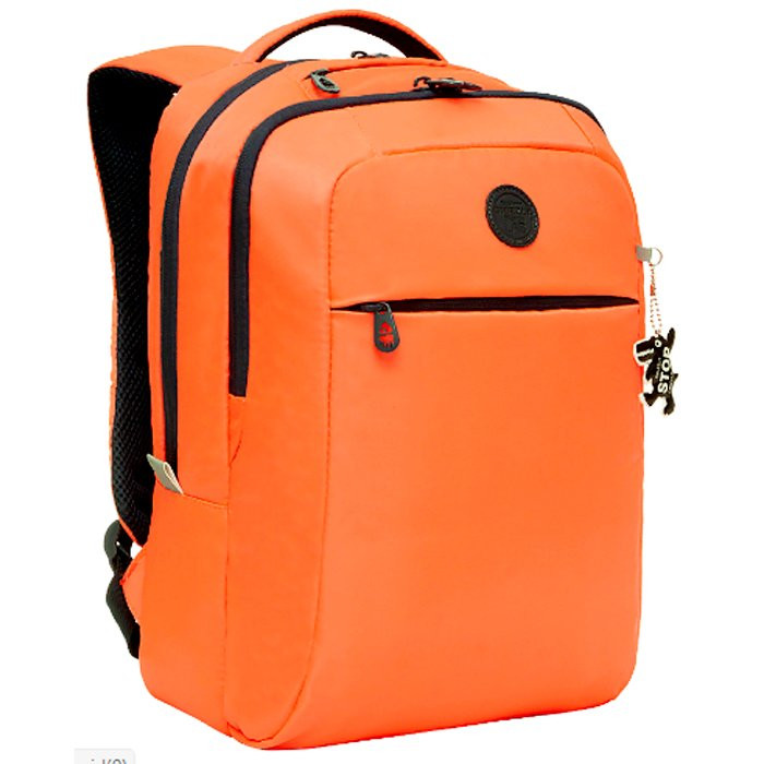 Рюкзак для девочки (GRIZZLY) арт RD-144-3/4 ярко - оранжевый 28х40х16 см