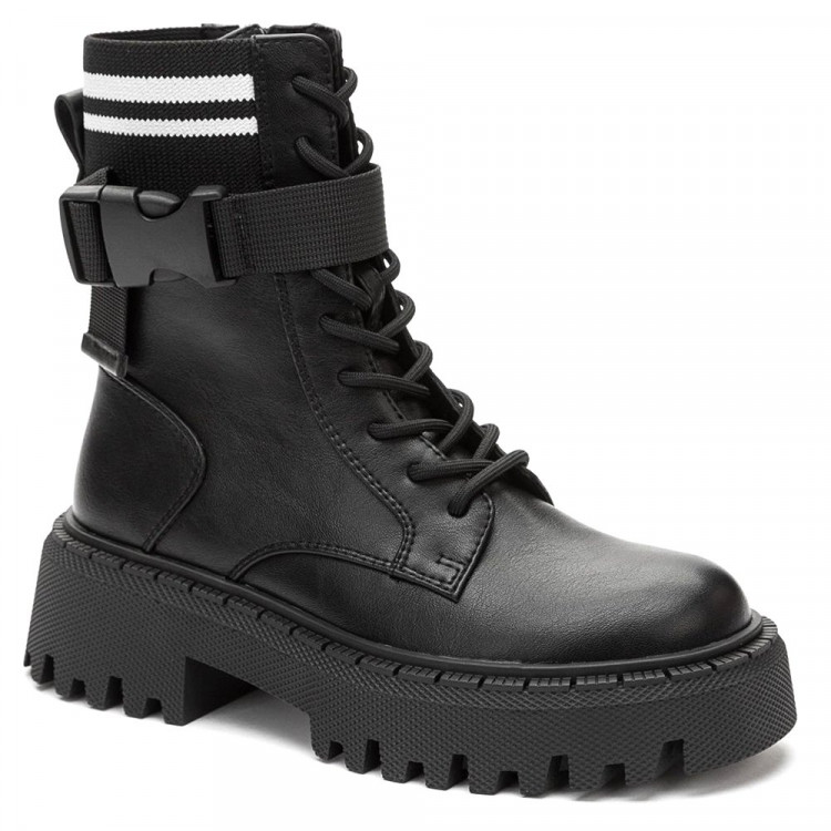 Ботинки для девочек зимние (BETSY) черный верх-искусственная кожа подкладка -байка артикул 948346/02-01