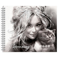 Альбом-скетчпад А5 на гребне 30 листов (Феникс) Улыбка 160 г/м² арт.70484