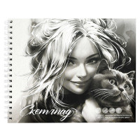 Альбом-скетчпад А5 на гребне 30 листов Феникс Улыбка 160 г/м? арт.70484