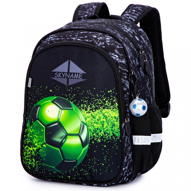 Рюкзак для мальчика школьный (SkyName) + брелок арт R5-005 29х17х37см