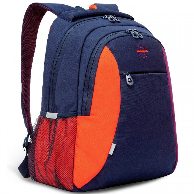 Рюкзак для девочек школьный (Grizzly) арт RD-242-3/4 кэжуал 31х42х18см