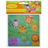 Салфетки "Забавные зверята" 20шт/наб. 33*33см арт.108868