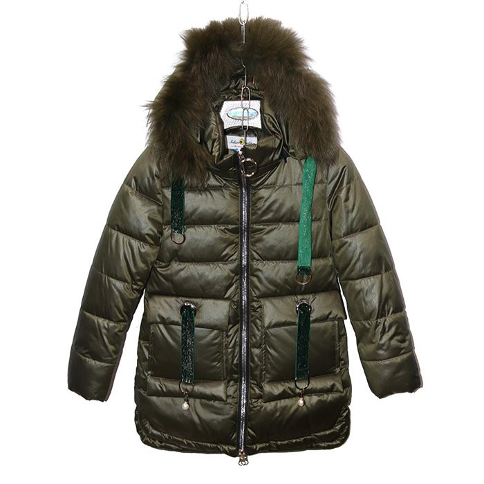 Куртка зимняя для девочки (Sulangelin) арт.nzk-6940-4 цвет зеленый