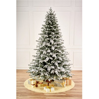 Елка 180см "Снежная Королева" заснеженная (хвоя литая+ПВХ ,ветки отгибные, подст. мет.) арт.ЕЗСК 18