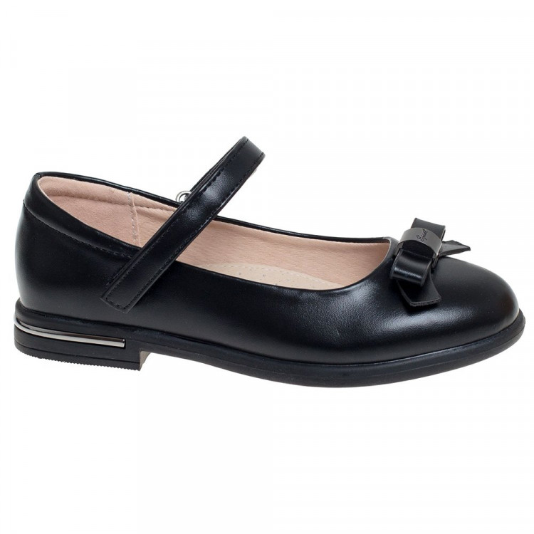 Туфли для девочки (Сказка) черные верх-искусственная кожа подкладка-натуральная кожа размерный ряд 29-33 арт.R555974133BK