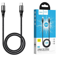 Кабель Type-C -Type-C HOCO X50,1.0м,5А цв.черный