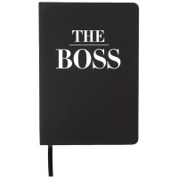 Записная книжка А5 твердая обложка кожзам 80 листов (deVENTE) The BOSS белая бум. 70 г/м² арт.2251566