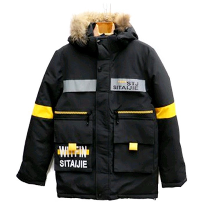 Куртка зимняя для мальчика (MULTIBREND) арт.jxx-6-1150-1 цвет черный