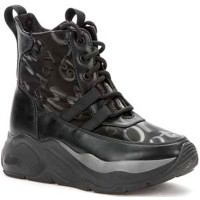 Ботинки для девочки (BETSY) черные верх-нейлон/искусственная кожа подкладка -натуральная шерсть артикул 918324/04-01