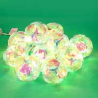 Гирлянда электрическая для дома фигурная 02м 10LED "Метеор" цвет теплый белый (светлый провод) арт.381-235