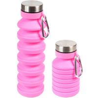 Бутылка 500мл deVENTE складная розовая арт.8090468