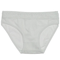 Трусы для девочки арт.5220/2 размер 30/110-116 100% х/б цвет белый