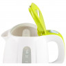 Чайник пластиковый 1л Energy, арт. E-234, белый/зеленый, 1100Вт