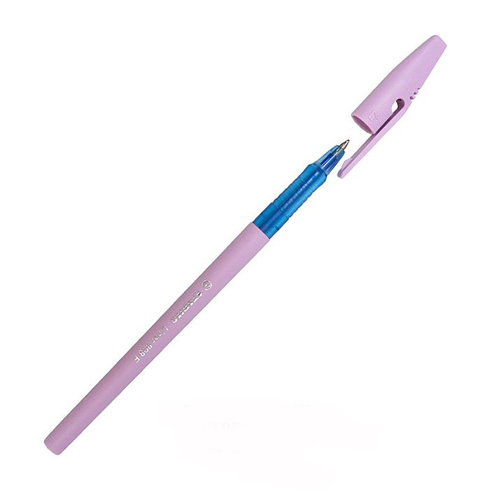 Ручка шариковая (STABILO) арт..808 F "liner" PASTEL синяя, корпус лавандовый (Ст.10)