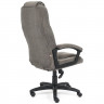 Кресло для руководителя пластик/флок BERGAMO серый (29)