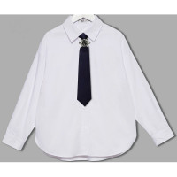 Блузка для девочки (Делорас) длинный рукав цвет белый арт.C64128N