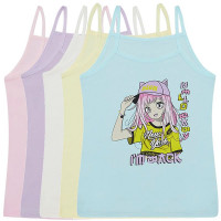 Майка для девочки арт.435097 размер 36/146-152 (10/11) цвет ассорти 100% хлопок