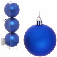 Набор шаров 06см 03шт/наб. "Матовый" цв.синий арт.183-871