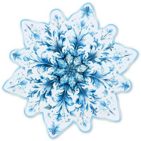Украшение на скотче "Снежинка" 14*14см арт.9201700