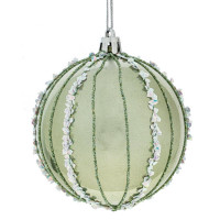 Шар пластик 08см "Дольки" цв.мятный арт.792020