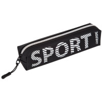 Пенал-косметичка 1 отделение силикон (deVente) Sport 200х40х40 мм черный арт.7029453