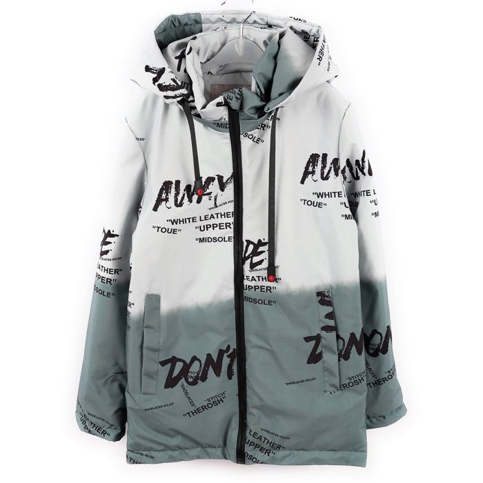 Куртка  для мальчика (Chenmafushi) арт.eks-BM-167-2-1 размерный ряд 32/128-40/152 цвет серый