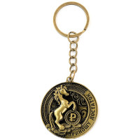 Брелок СИМВОЛ ГОДА "Приношу достаток" металл 04см цв. асс. арт.10867422