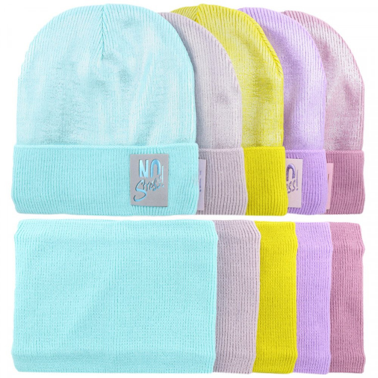Комплект зимний для девочки (Полярик) арт.E-01-74 размер 52-56 (шапка+снуд) цвет в ассортименте