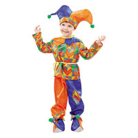 Костюм для мальчика Петрушка (рубашка,пояс,брюки,колпак,башмаки) р.26/104-38/146 арт.2002 к-18
