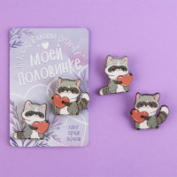 Набор значков "Моей половинке" 2шт/наб арт.9530630