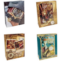 Пакет подароч.бумаж. 18*23см "Мужская жизнь" в асс. арт.1509-1138