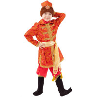 Костюм для мальчика Царевич Елисей (кафтан,брюки,сапоги,кушак,шапка) р.28/110-34/134 арт.1063 к-20