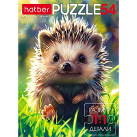 Пазл 54 элемента Лесные малыши (Hatber) ассорти арт 54П35