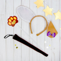 Карнавальный набор "Лапочка" (ободок-ушки,хвостик, палочка) арт.2528187